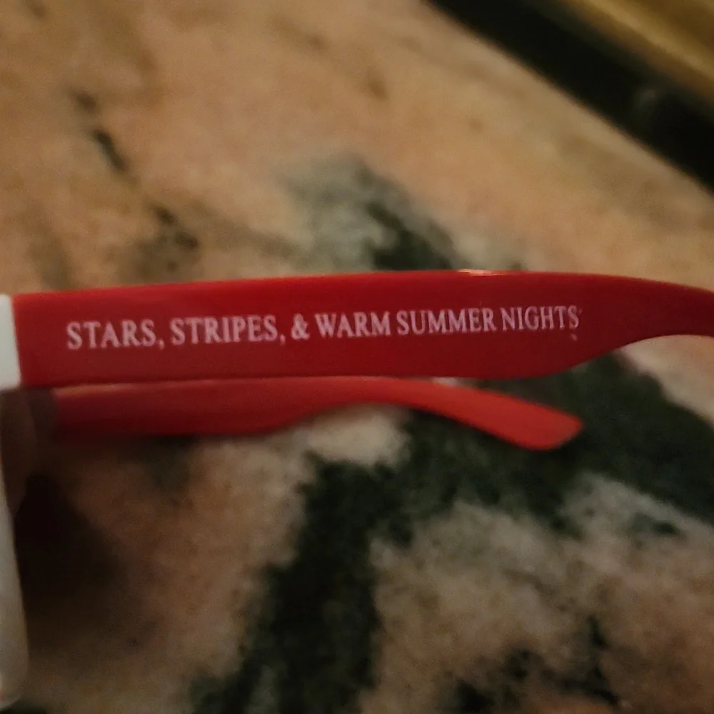 Striped Sunglasses with Red Arms Kids Sunglasses